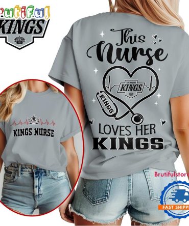 Los Angeles Kings Nhl Nurse Appreciation Month Unisex All Over Print T Shirt