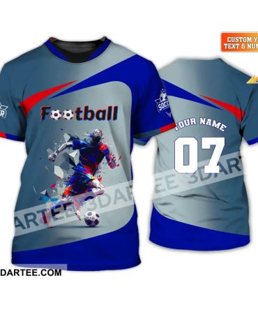 Man Shirt, Custom Name And Number Soccer Shirt, Gift For Soccer Lover