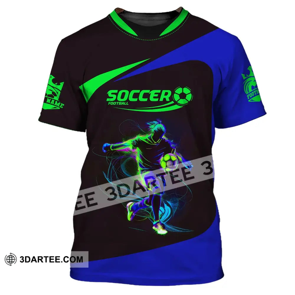 Man Shirt, Custom Name And Number Soccer Shirt, Gift For Soccer Lover - Image 2