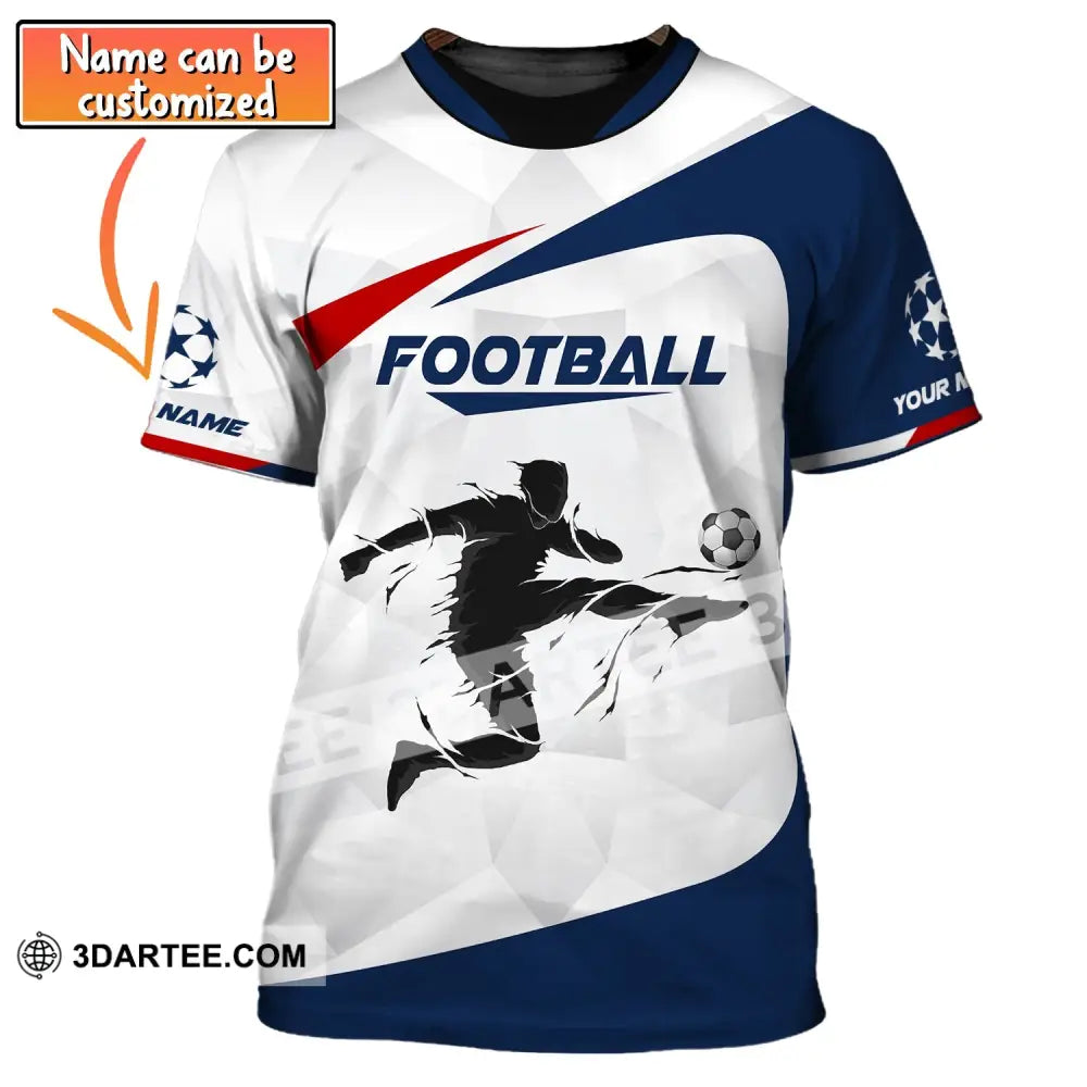 Man Shirt, Custom Name Soccer T-Shirt, Soccer Goal, Gift For Soccer Lover