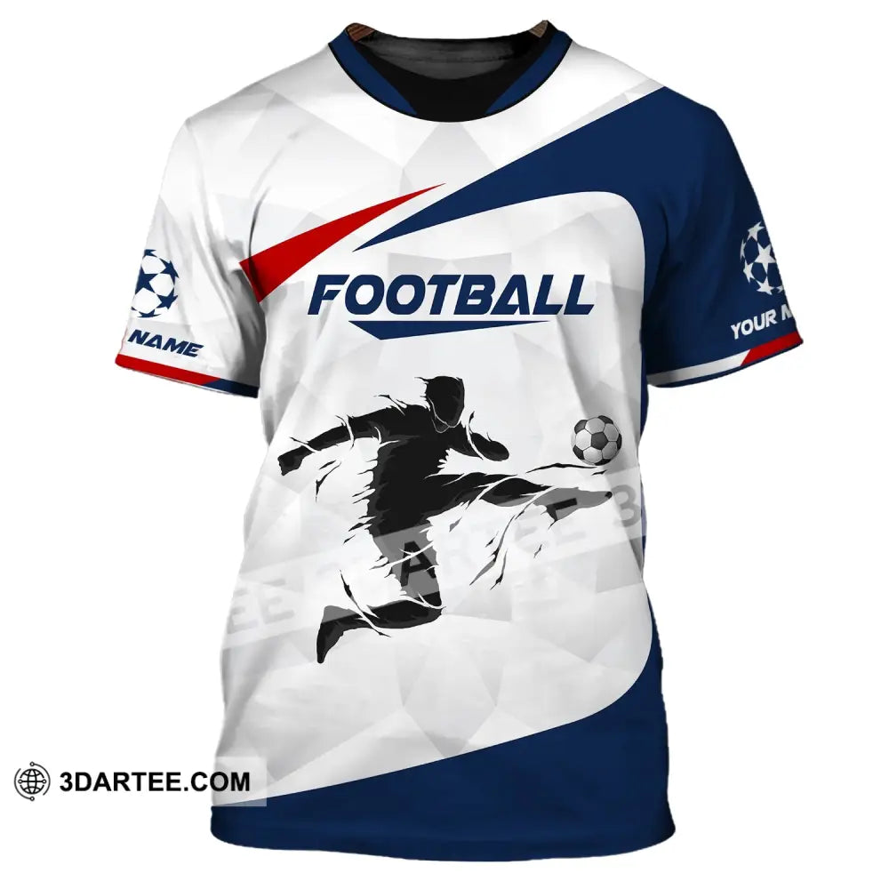 Man Shirt, Custom Name Soccer T-Shirt, Soccer Goal, Gift For Soccer Lover - Image 2
