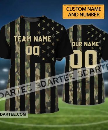 Man Shirt - Custom Name T-Shirt - American Flag Shirt - Us Flag T-Shirt