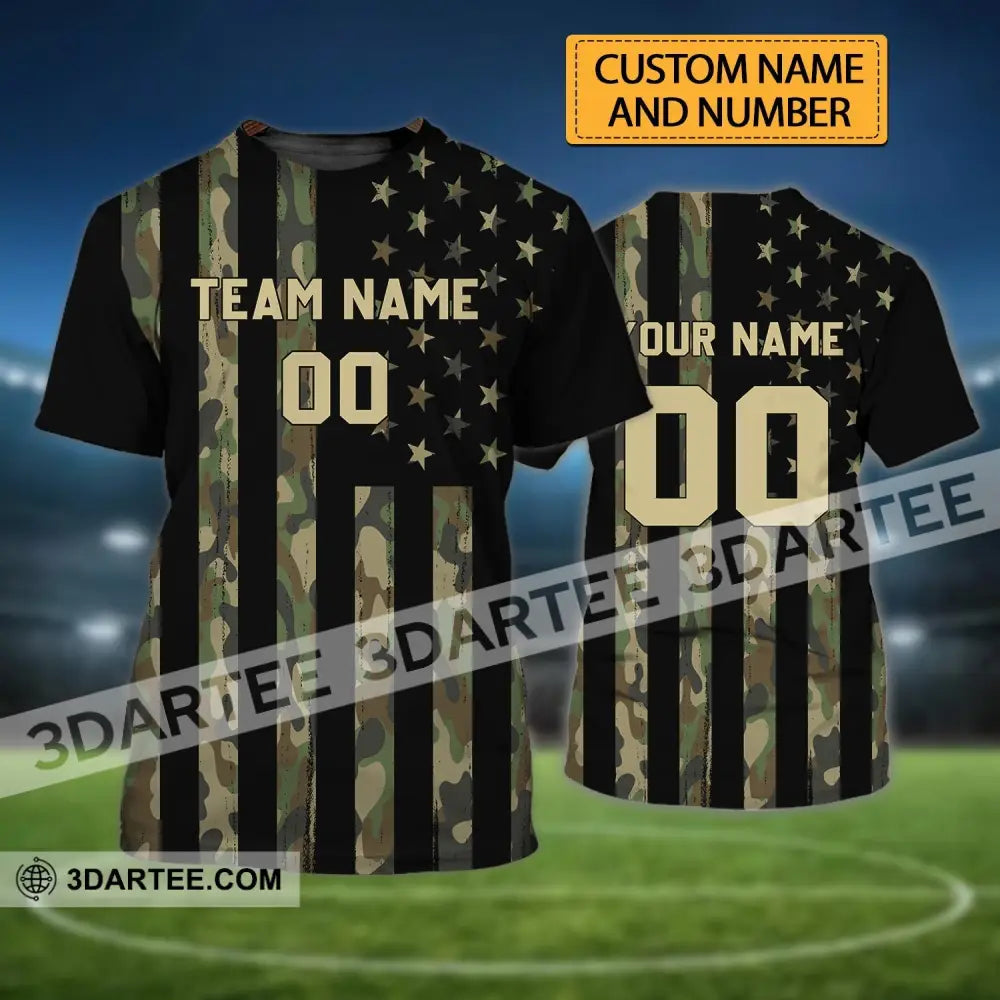 Man Shirt - Custom Name T-Shirt - American Flag Shirt - Us Flag T-Shirt
