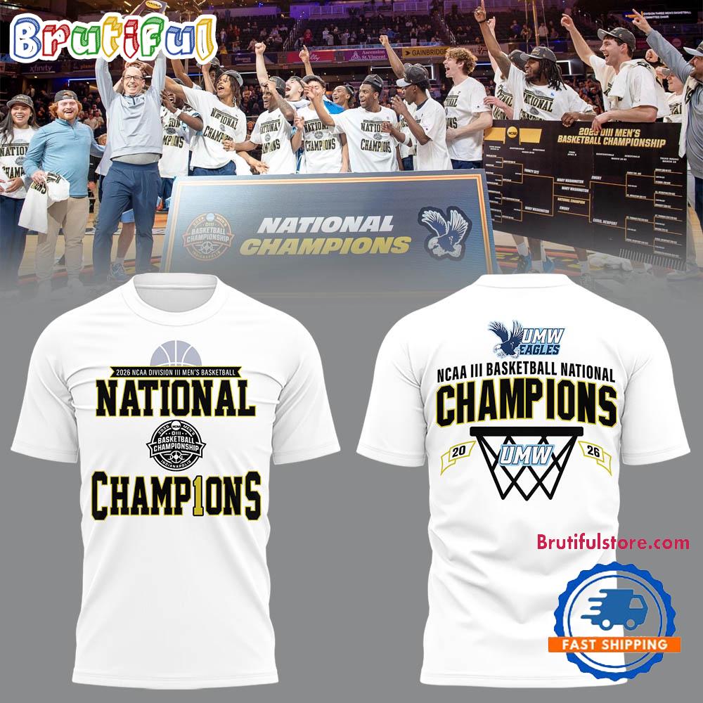 Mary Washington 2026 Ncaa Division Iii National Championship White T Shirt