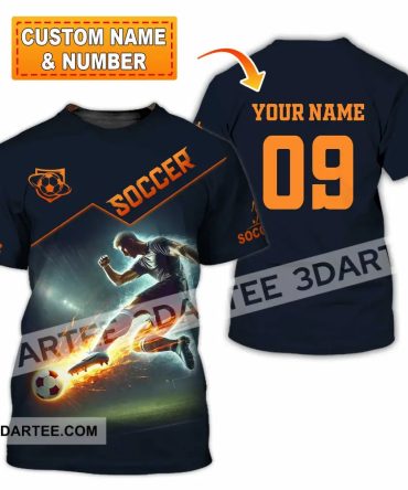 Men Shirt - Custom Soccer Man, Soccer Player Shirt