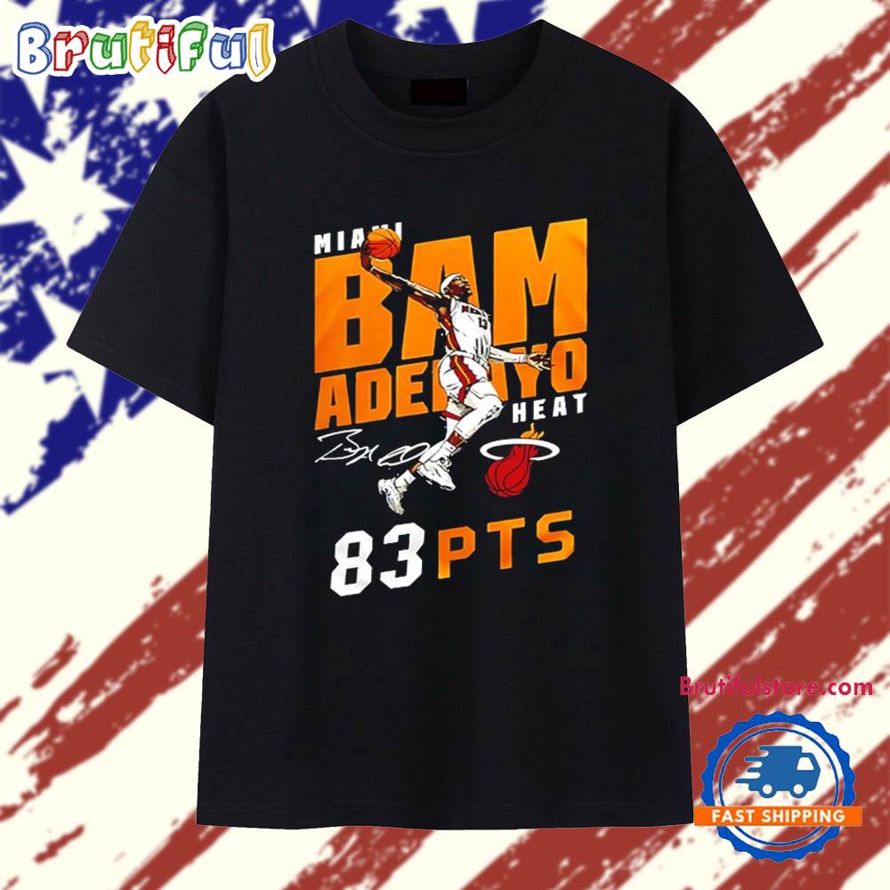 Miami Heat Adebayo 2026 Celebarte 83 Points History Graphic T Shirt