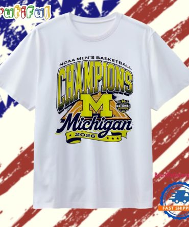 Michigan Wolverines 2026 Men’S Basketball National Champions Stadium T Shirt