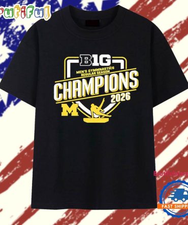 Michigan Wolverines 2026 Men’S Gymnastics Big Ten Champions T Shirt