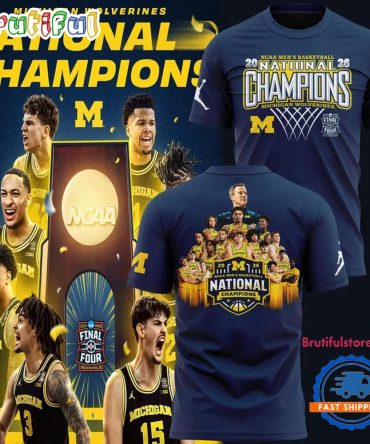Michigan Wolverines 2026 Ncaa Men'S Basketball National Champions All Team T Shirt