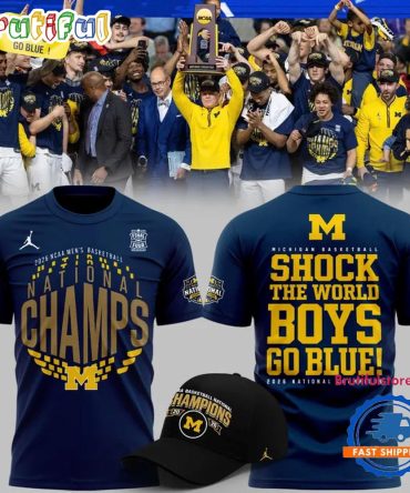 Michigan Wolverines 2026 Ncaa Men'S Basketball National Champions Go Blue 3D Shirt