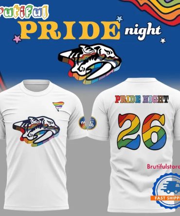 Nashville Predators Pride Night 2026 Limited Edition Special New T Shirt