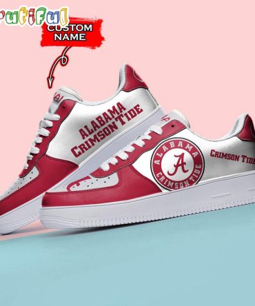 Ncaa Alabama Crimson Tide Sporty Air Force 1 Shoes Sneaker