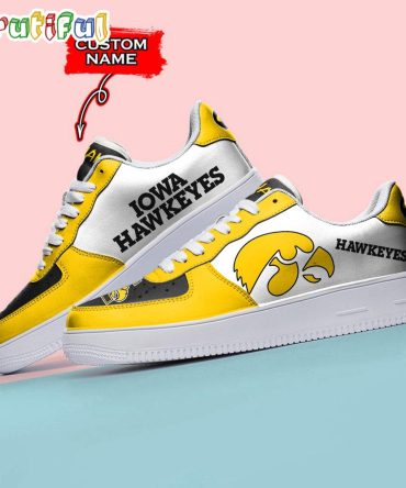 Ncaa Iowa Hawkeyes Sporty Air Force 1 Shoes Sneaker