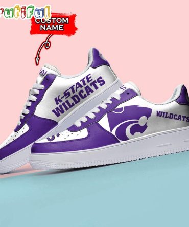 Ncaa Kansas State Wildcats Sporty Air Force 1 Shoes Sneaker