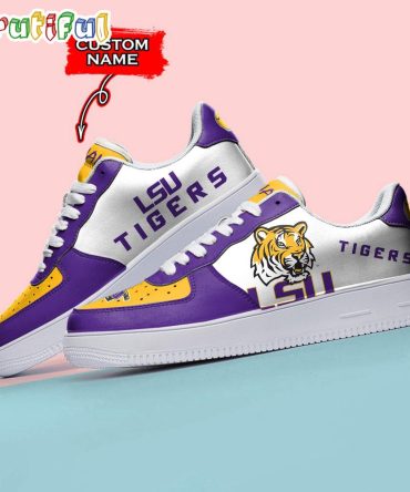 Ncaa Lsu Tigers Sporty Air Force 1 Shoes Sneaker