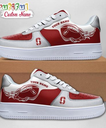 Ncaa Stanford Cardinal Sporty Air Force 1 Shoes Sneaker