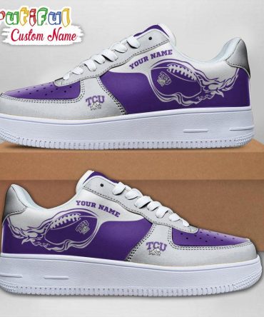 Ncaa Tcu Horned Frogs Sporty Air Force 1 Shoes Sneaker