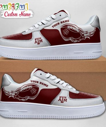 Ncaa Texas A&M Aggies Sporty Air Force 1 Shoes Sneaker