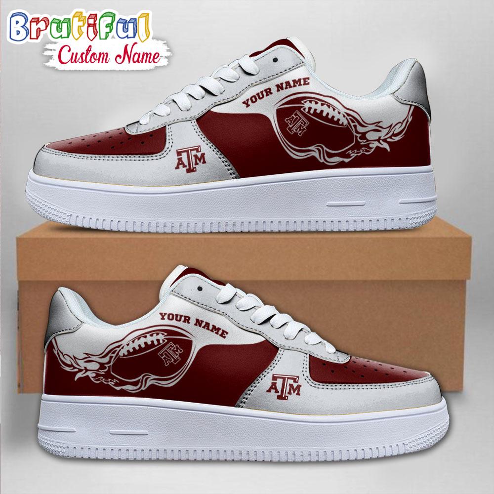 Ncaa Texas A&M Aggies Sporty Air Force 1 Shoes Sneaker