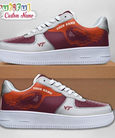 Ncaa Virginia Tech Hokies Sporty Air Force 1 Shoes Sneaker