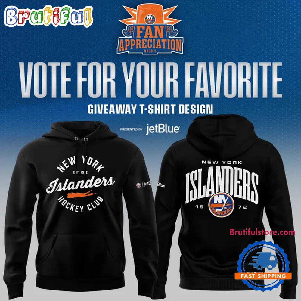 New York Islanders Fan Appreciation Night Limited Edition 2026 Black Hoodie