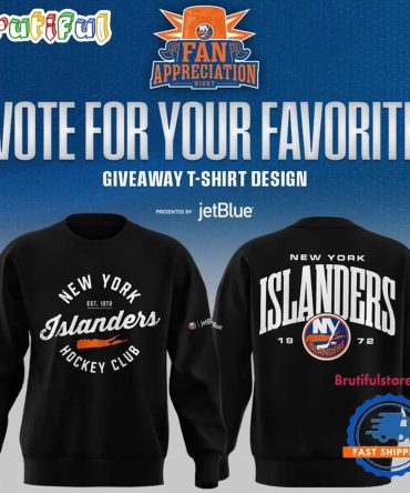 New York Islanders Fan Appreciation Night Limited Edition 2026 Black Sweatshirt