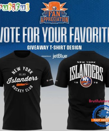 New York Islanders Fan Appreciation Night Limited Edition 2026 Black T Shirt