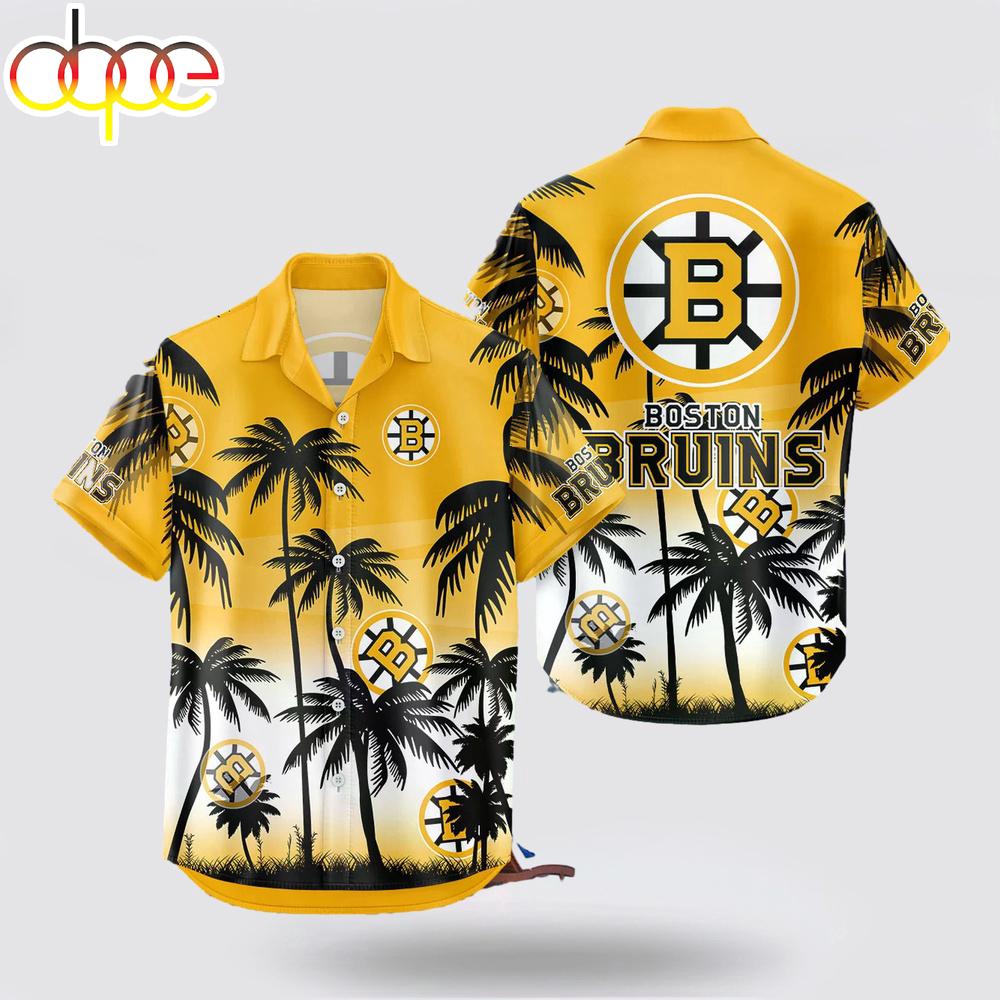 Nhl Boston Bruins Coconut Tree Hawaiian Shirt