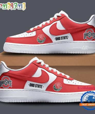 Ohio State Buckeyes X Rose Bowl Air Force 1 Shoes Sneaker