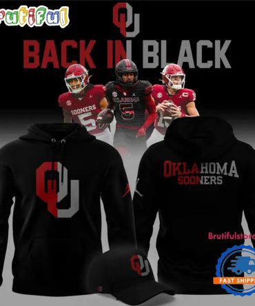 Oklahoma Sooners Football Back In Black Hoodie Shirt
