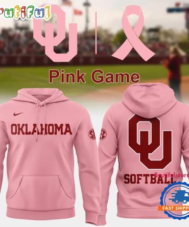 Oklahoma Sooners Softball 2026 Pink Uniform Limited Edition Hoodie