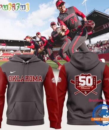 Oklahoma Sooners Softball 50 Season Anniversary Limited Edition Hoodie