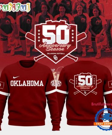 Oklahoma Sooners Softball 50 Season Anniversary Limited Edition Sweatshirt