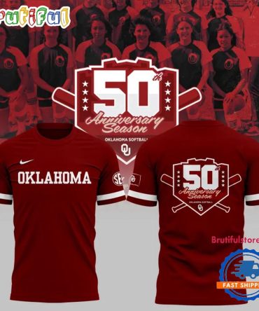 Oklahoma Sooners Softball 50 Season Anniversary Limited Edition T Shirt