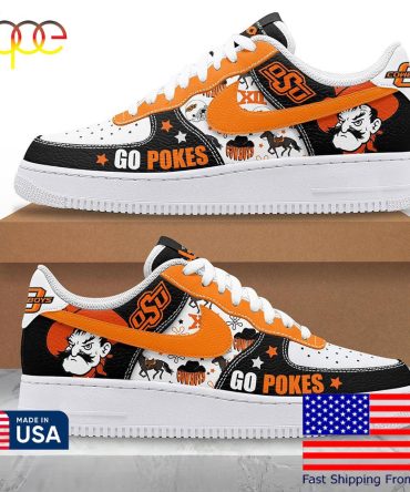 Oklahoma State Cowboys Go Pokes Air Force 1 Shoes