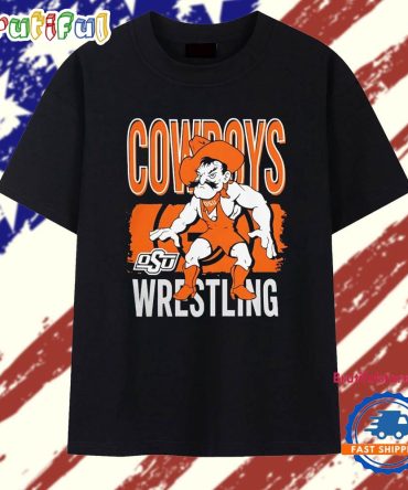 Oklahoma State Cowboys Wrestling Mascot T Shirt