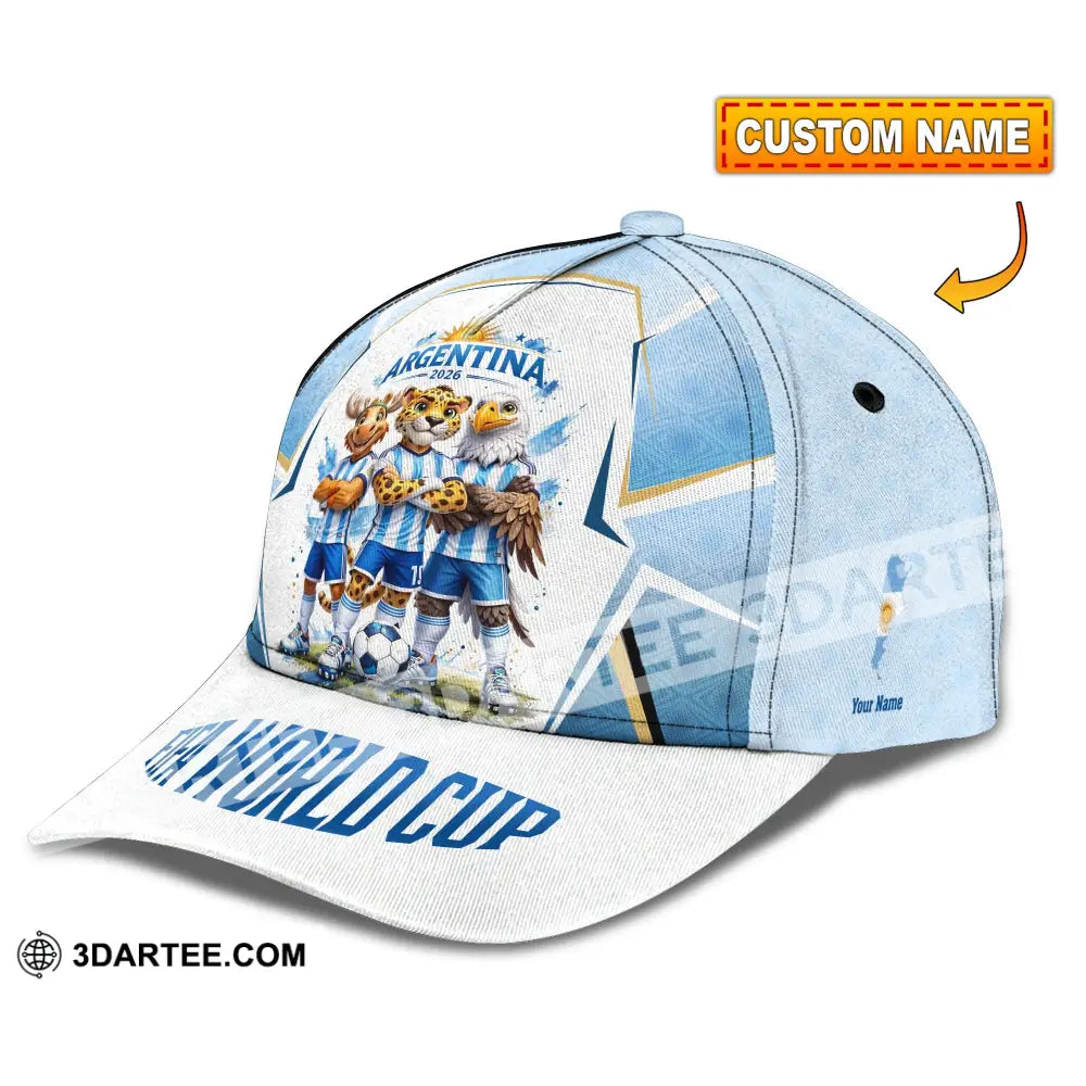 Personalized Cap, Customized Argentina World Cup 2026 Classic Cap