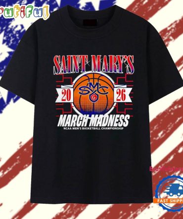 Saint Mary’S Gaels March Madness Ncaa Men’S Basketball Champions 2026 T Shirt