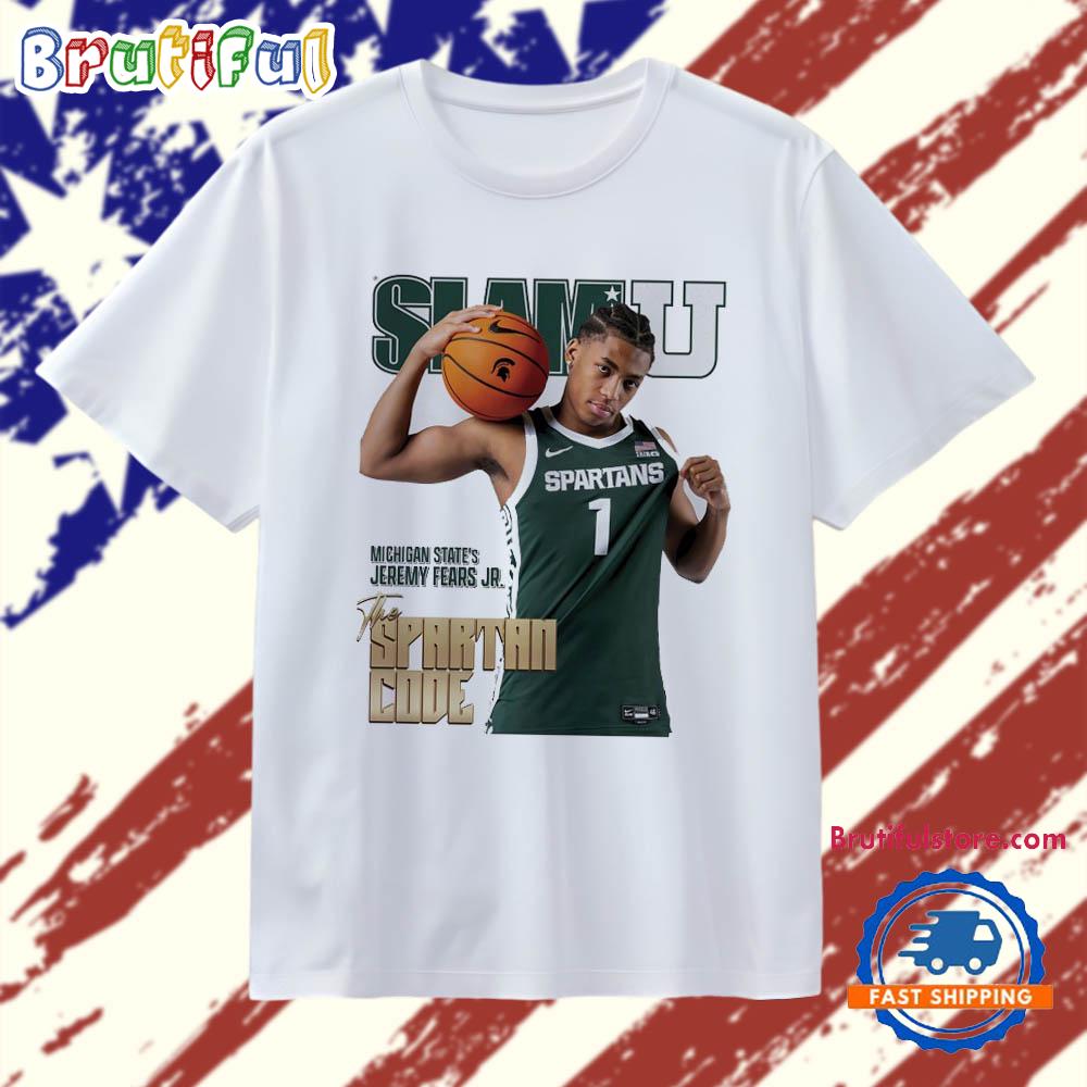 Slam U Jeremy Fears Jr Michigan State Spartans The Spartan Code T Shirt