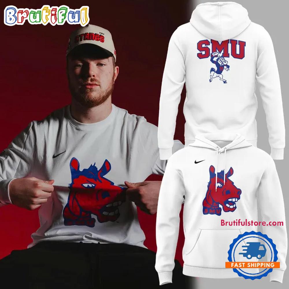 Smu Mustangs Throwback Mascot 2026 Limited Edition Hoodie