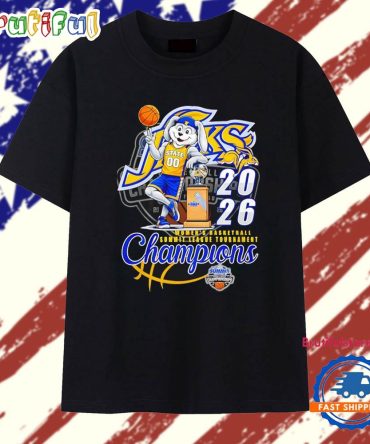 South Dakota State Jackrabbits 2026 Summit League Women’S Basketball Tournament Champions T Shirt