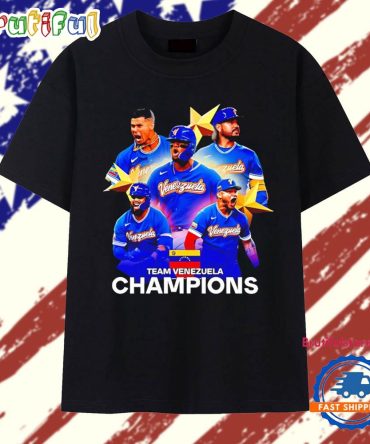 Team Venezuela Baseball 2026 Wbc Champions Graphic T Shirt