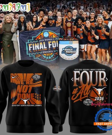 Texas Longhorns 2026 Ncaa Women'S Basketball Tournament March Madness Final Four Sweatshirt