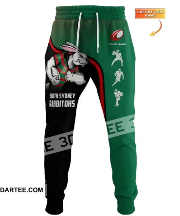 Unisex Jogger Pants, South Sydney Rabbitohs Jogger, Reggie The Rabbit Pants, Football Lover Gifts