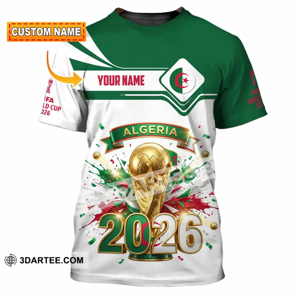 Unisex Shirt - Custom Algeria World Cup 2026 3D Shirt