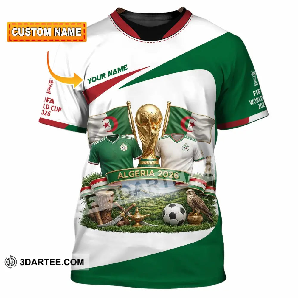 Unisex Shirt - Custom Algeria World Cup 2026 3D Shirt