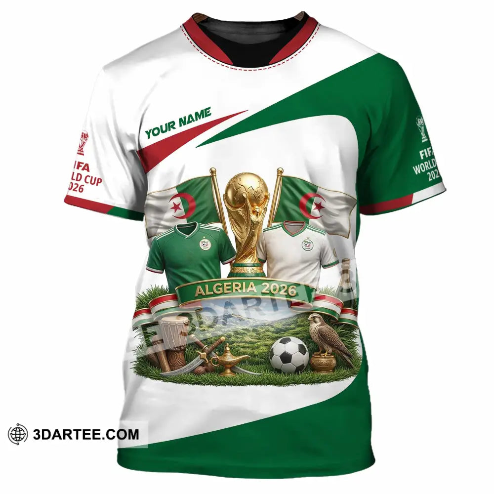 Unisex Shirt - Custom Algeria World Cup 2026 3D Shirt - Image 2