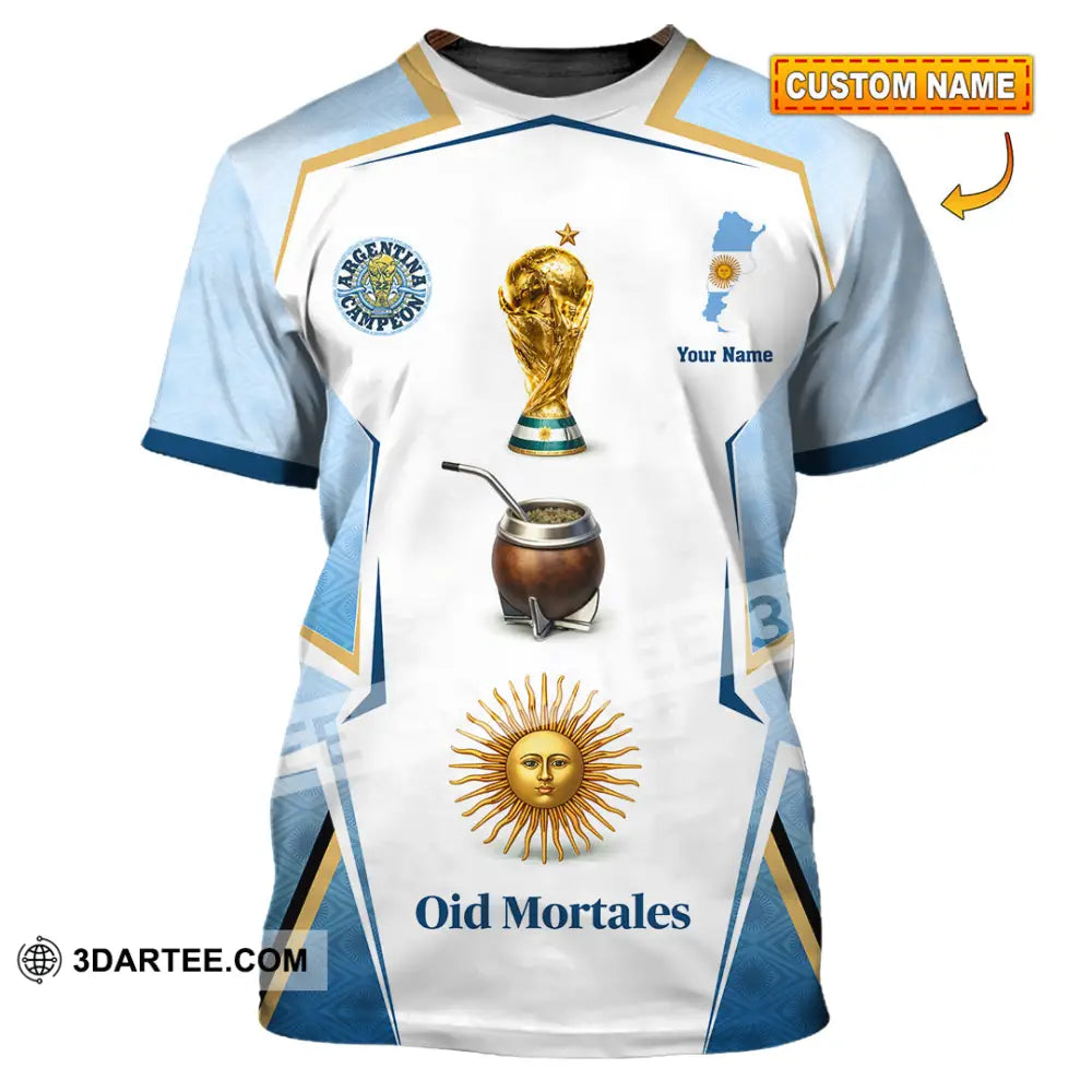 Unisex Shirt - Custom Argentina World Cup 2026 3D Shirt