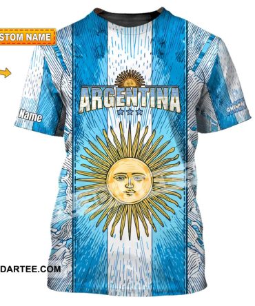 Unisex Shirt - Custom Argentina World Cup 2026 3D Shirt