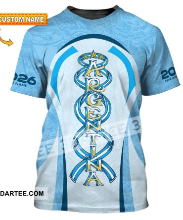 Unisex Shirt - Custom Argentina World Cup 2026 3D Shirt
